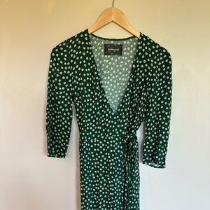 Reformation Floral Print Midi Length Dress